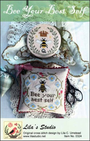 Bee Your Best Self by Lila's Studio Counted Cross Stitch Pattern