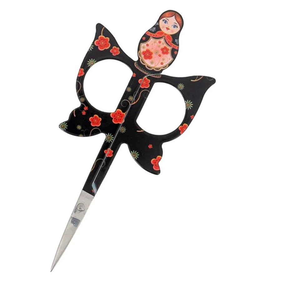 BOHIN MATRIOCHKAS EMBROIDERY SCISSORS-Black