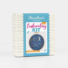 Celestial Hare Mini Embroidery Kit  Complete Craft Kit For Beginners From Hawthorn Handmade