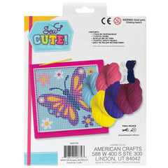 BUTTERFLY-Colorbok Sew Cute! Needlepoint Kit