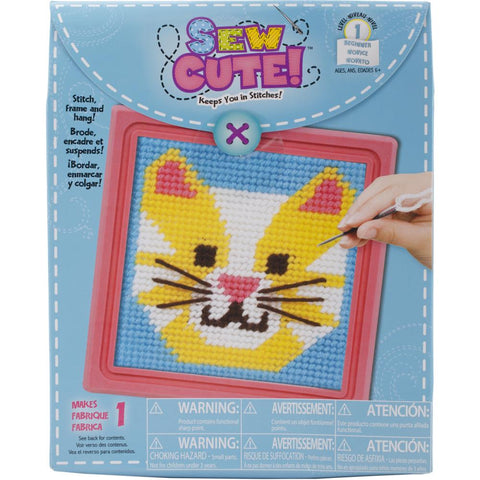 CAT-Colorbok Sew Cute! Needlepoint Kit