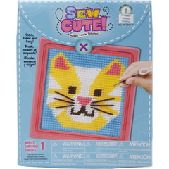 CAT-Colorbok Sew Cute! Needlepoint Kit