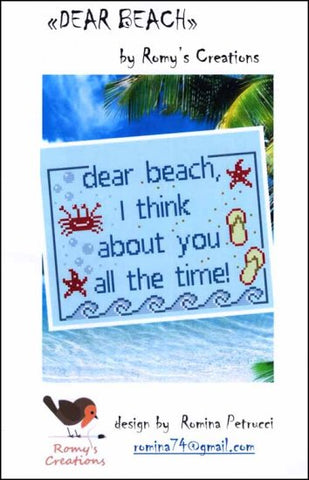 Dear Beach by  Romy's Creations Counted Cross Stitch Pattern