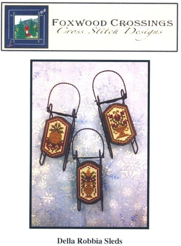 Della Robbia Sleds by Foxwood Crossings Counted Cross Stitch Pattern