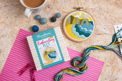 Dorset Days Mini Embroidery Kit  Complete Craft Kit For Beginners From Hawthorn Handmade