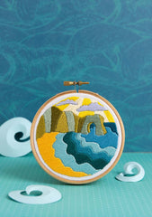 Dorset Days Mini Embroidery Kit  Complete Craft Kit For Beginners From Hawthorn Handmade