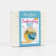 Dorset Days Mini Embroidery Kit  Complete Craft Kit For Beginners From Hawthorn Handmade