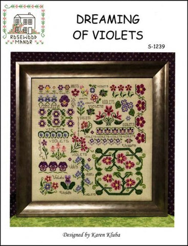 Dreaming of Violets by Rosewood Manor Counted Cross Stitch Pattern