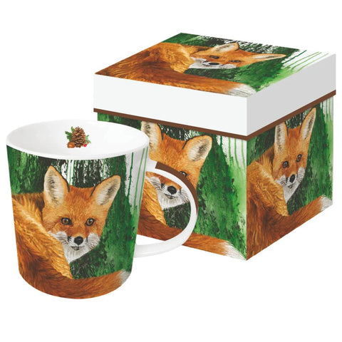 Evergreen FOX Boxed Mug by TWO CAN ART (PATTI GAY) from PPD