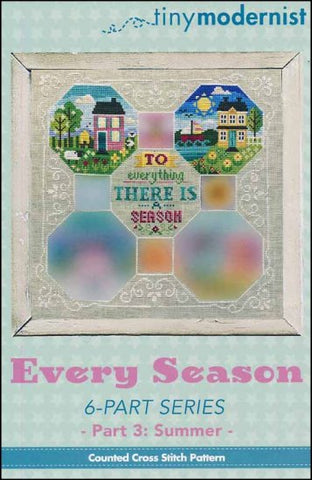 Every Season Part 3-Summer By The Tiny Modernist Counted Cross Stitch Pattern