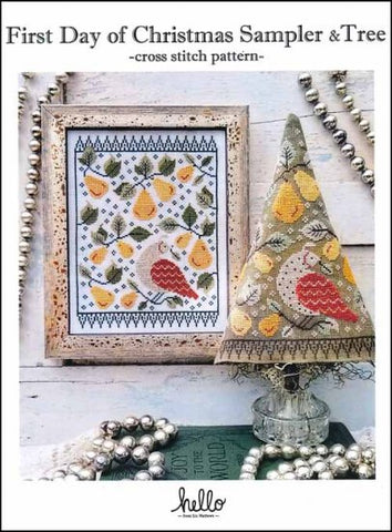 First Day Of Christmas Sampler and Tree by Hello by Liz Mathews Counted Cross Stitch Pattern