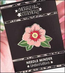 Flower Enamel Magnetic Needle Minder Acrylic From Cherry Hill Stitchery