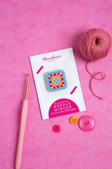 Granny Square Crochet Magnetic Needle Minder From Hawthorn Handmade