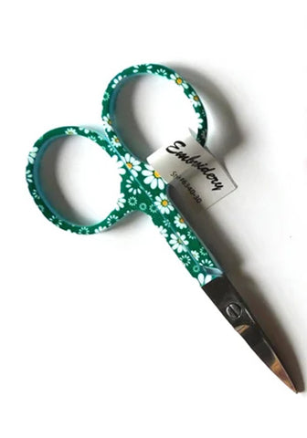 FLORAL EMBROIDERY SCISSORS-Green