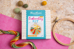 Harvest Time Mini Embroidery Kit  Complete Craft Kit For Beginners From Hawthorn Handmade