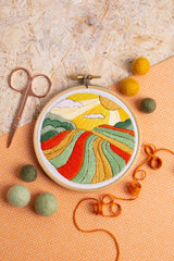 Harvest Time Mini Embroidery Kit  Complete Craft Kit For Beginners From Hawthorn Handmade
