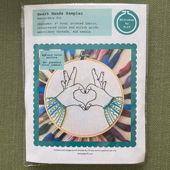 Heart Hands Sampler Embroidery Kit By Stitches By Tiff