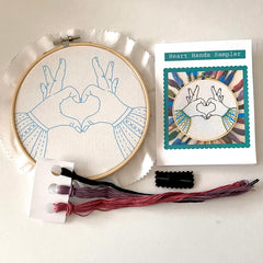 Heart Hands Sampler Embroidery Kit By Stitches By Tiff