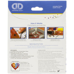 LOVE-HEART Diamond Art Kit with Frame 4"X4" by Diamond Dotz