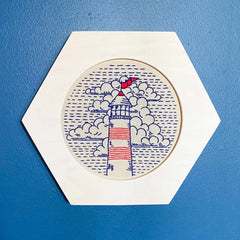 Hexagon Embroidery Hoop Frame For 4" Hoop From Modern Hoopla