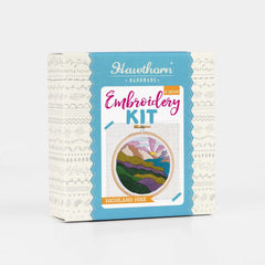 Highland Hike Mini Embroidery Kit  Complete Craft Kit For Beginners From Hawthorn Handmade