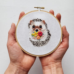 Hedgehog Embroidery Kit By Jessica Long Embroidery