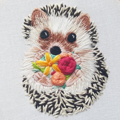 Hedgehog Embroidery Kit By Jessica Long Embroidery