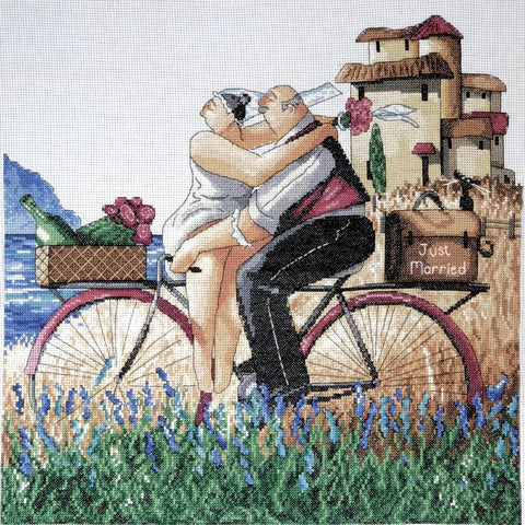 Just Married (14 Count) by Design Works Counted Cross Stitch Kit 14