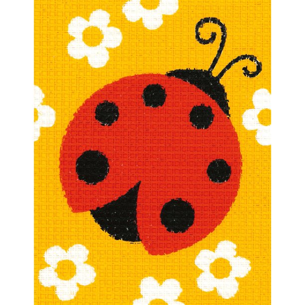 Stamped Cross Stitch Kits for Adults Beginner Counted -bee Orange