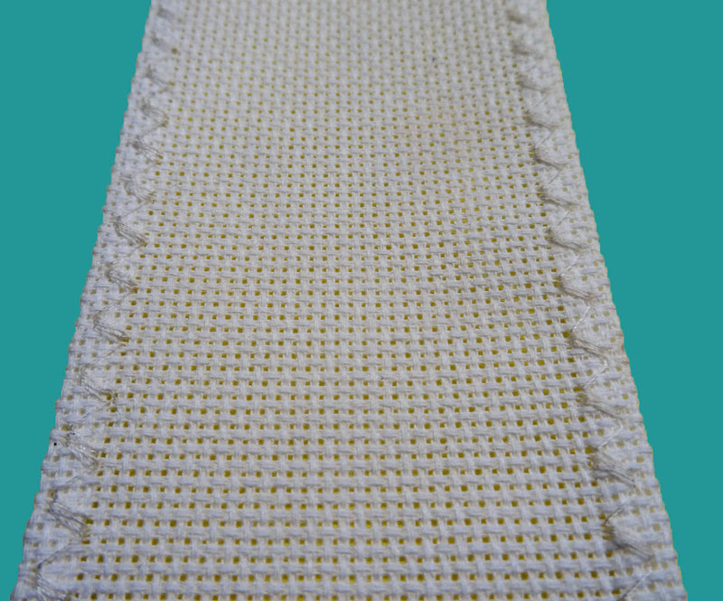 Set of 6 Pastel Diagonal Stitched Edged Counted Cross Stich Bookmark-14 Grid/Count