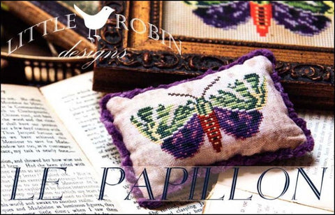 Le Papillon the Butterfly By Little Robin Counted Cross Stitch Pattern