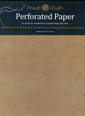 Mocha MILL HILL PERFORATED PAPER Two 9