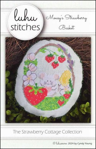 Mousy's Strawberry Basket by Lulu Stitches Counted Cross Stitch Pattern