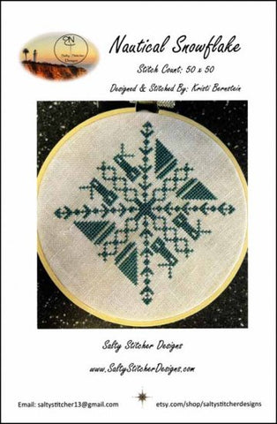 Nautical Snowflake  by Salty Stitcher Designs Counted Cross Stitch Pattern