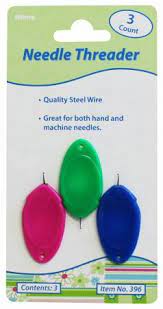 Needle Threaders, pack of 3 assorted colors by Allary