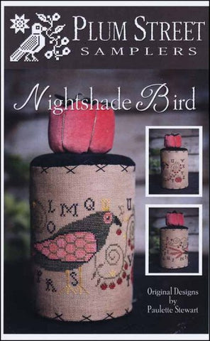 Nightshade Bird by Plum Street Samplers Counted Cross Stitch Pattern