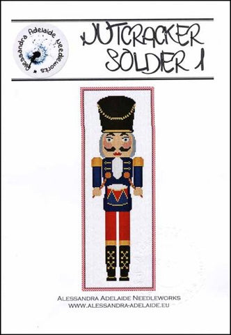 Nutcracker Soldier 1 by Alessandra Adelaide Needleworks Counted Cross Stitch Pattern
