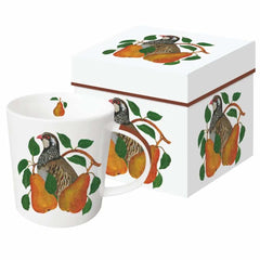 Pears and Partridge Gift-Boxed Contemporary Mug Designed by Vicki Sawyer from PPD