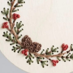 PINECONE ORNAMENT EMBROIDERY KIT By HNB House Embroidery