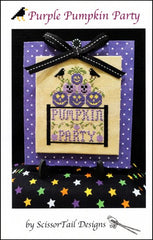 Purple Pumpkin Party By Scissor Tail Designs Counted Cross Stitch Pattern