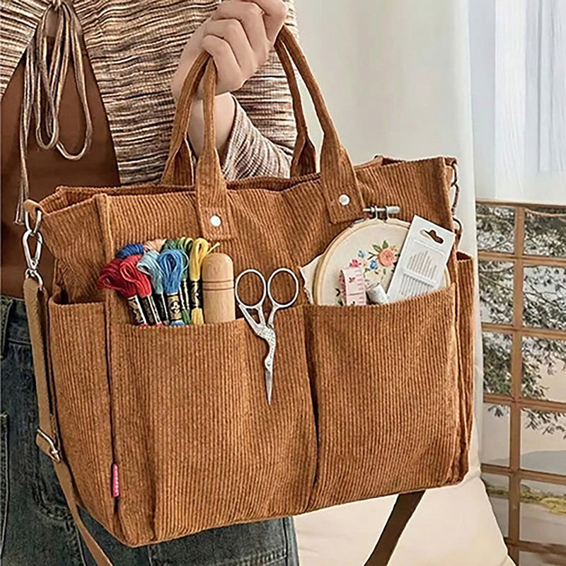 Corduroy Tote Bags By Kate Tuesday Jewelry
