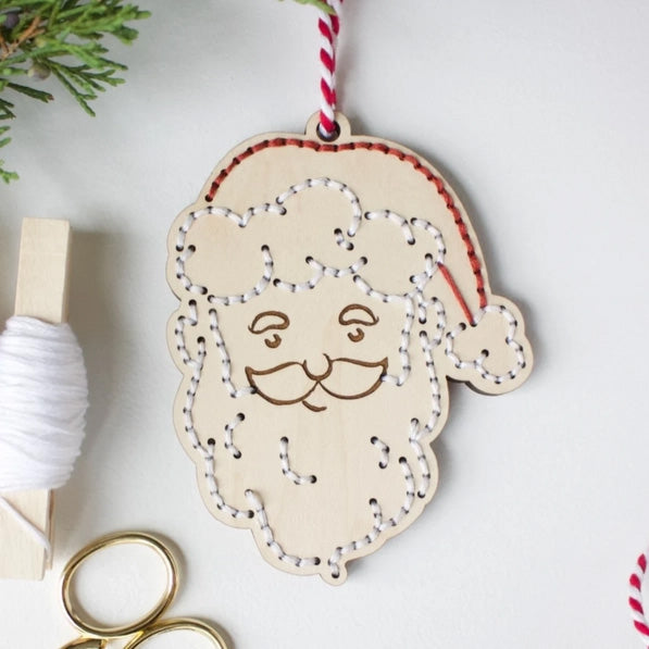 SANTA ORNAMENT EMBROIDERY KIT By HNB House Embroidery