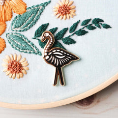 Shadow the Skeleton Flamingo Magnetic Needle Minder by Flamingo Toes