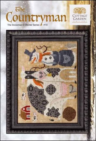Snowman Collector Series 10: The Countryman by Cottage Garden Samplings Counted Cross Stitch Pattern