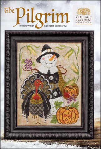 Snowman Collector Series 12: The Pilgrim by Cottage Garden Samplings Counted Cross Stitch Pattern