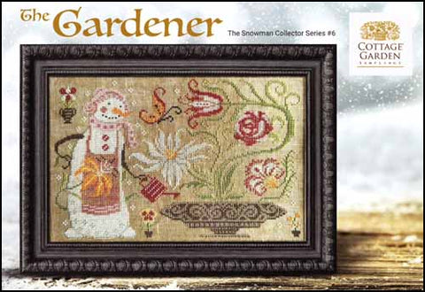 Snowman Collector Series 6: The Gardener by Cottage Garden Samplings Counted Cross Stitch Pattern
