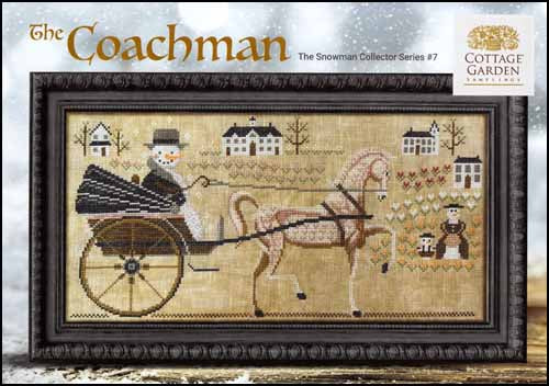 Snowman Collector Series 7: The Coachman by Cottage Garden Samplings Counted Cross Stitch Pattern