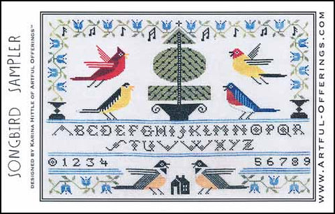 Songbird Sampler by Artful Offerings Counted Cross Stitch Pattern