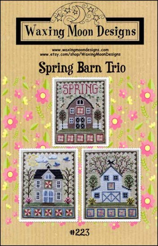 Spring Barn Trio By Waxing Moon Designs Counted Cross Stitch Pattern