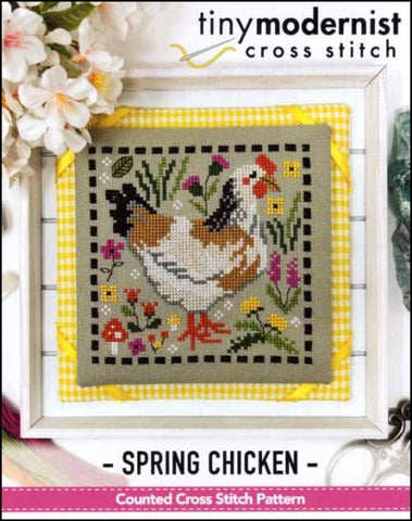 Spring Chicken The Tiny Modernist Counted Cross Stitch Pattern